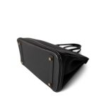 Birkin 30 Black Veau Togo Gold Plated T Stamp - Image 14