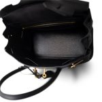 Birkin 30 Black Veau Togo Gold Plated T Stamp - Image 10