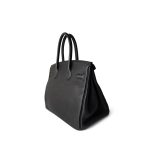 Birkin 30 Black Veau Togo Gold Plated T Stamp - Image 8