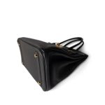 Birkin 30 Black Veau Togo Gold Plated T Stamp - Image 6
