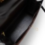 Kelly 28 Sellier Brown Box Calfskin Gold Plated T Circle Stamp - Image 10