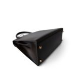 Kelly 28 Sellier Brown Box Calfskin Gold Plated T Circle Stamp - Image 8