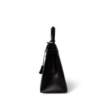 Kelly 28 Sellier Brown Box Calfskin Gold Plated T Circle Stamp - Image 2