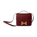 Constance 18 Rouge Grenat Veau Epsom Leather Gold Plated A Stamp - Image 8