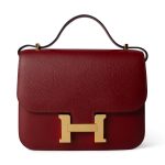Constance 18 Rouge Grenat Veau Epsom Leather Gold Plated A Stamp - Image 2