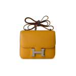 Hermes Constance 18 Jaune Ambre (Amber Yellow) Palladium Plated Hardware C Stamp - Image 7