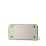 Birkin 30 Craie Togo Gold Plated A Stamp - Image 5