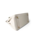 Birkin 30 Craie Togo Gold Plated A Stamp - Image 7