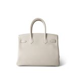 Birkin 30 Craie Togo Gold Plated A Stamp - Image 3