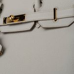 Birkin 30 Beton Veau Togo Leather Gold Plated U Stamp 2022 - Image 8