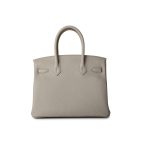 Birkin 30 Beton Veau Togo Leather Gold Plated U Stamp 2022 - Image 6