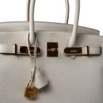 Birkin 30 Beton Veau Togo Leather Gold Plated U Stamp 2022 - Image 20