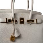 Birkin 30 Beton Veau Togo Leather Gold Plated U Stamp 2022 - Image 2