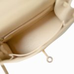 Vintage Kelly 25 Sellier Parchemin / Light Beige Box Calfksin E Square Stamp - Image 19