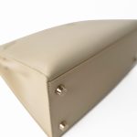 Vintage Kelly 25 Sellier Parchemin / Light Beige Box Calfksin E Square Stamp - Image 15