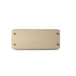 Vintage Kelly 25 Sellier Parchemin / Light Beige Box Calfksin E Square Stamp - Image 10