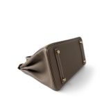 Birkin 25 Etoupe Togo Gold Plated B Stamp - Image 4