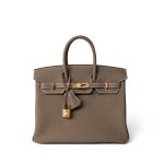 Birkin 25 Etoupe Togo Gold Plated B Stamp