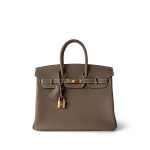 Birkin 25 Etoupe Togo Gold Plated B Stamp - Image 2
