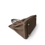 Birkin 25 Etoupe Togo Gold Plated B Stamp - Image 10