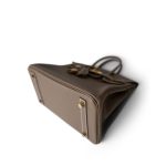 Birkin 25 Etoupe Togo Gold Plated B Stamp - Image 9