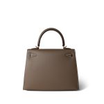 Kelly 25 Sellier Etoupe Gold Plated B Stamp - Image 4