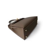 Kelly 25 Sellier Etoupe Gold Plated B Stamp - Image 7