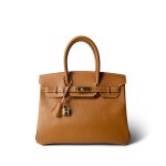 Birkin 30 Gold Ardennes Gold Plated C Square Stamp