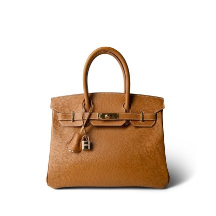 Birkin 30 Gold Ardennes Gold Plated C Square Stamp