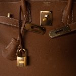 Birkin 30 Gold Epsom Gold Plated A Stamp - Image 10