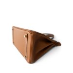 Birkin 30 Gold Epsom Gold Plated Z Stamp - Image 5