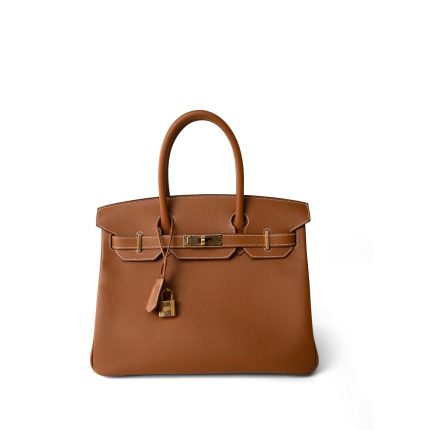 Birkin 30 Gold Epsom Gold Plated Z Stamp