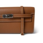 Kelly Wallet To Go Gold Epsom Palladium Plated U Stamp - Image 12
