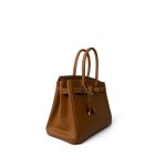 Vintage Birkin 30 Gold Ardennes Gold Plated C Square Stamp - Image 6