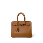 Vintage Birkin 30 Gold Ardennes Gold Plated C Square Stamp - Image 7