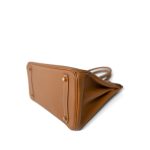 Vintage Birkin 30 Gold Ardennes Gold Plated C Square Stamp - Image 3