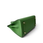 Birkin 25 Sellier Vert Yucca Epsom Gold Plated B Stamp - Image 5