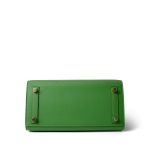 Birkin 25 Sellier Vert Yucca Epsom Gold Plated B Stamp - Image 4