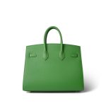 Birkin 25 Sellier Vert Yucca Epsom Gold Plated B Stamp - Image 8
