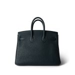Birkin 25 Vert Cypres Togo Gold Plated Z Stamp - Image 5