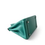 Birkin 25 Vert Verone / Rose Lipstick Taurillon Novillo Palladium Plated Y Stamp - Image 9