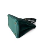 Birkin 30 Malachite Togo Gold Plated C Stamp - Image 8