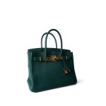 Birkin 30 Malachite Togo Gold Plated C Stamp - Image 14