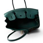 Birkin 30 Malachite Togo Gold Plated C Stamp - Image 15