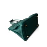 Birkin 30 Malachite Togo Gold Plated C Stamp - Image 13