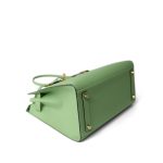 Birkin Sellier 30 Vert Criquet Epsom Gold Plated Y Stamp - Image 8
