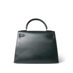 Kelly 28 Sellier Vert Fonce Box Calfskin Gold Plated (U) Stamp - Image 3