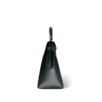 Kelly 28 Sellier Vert Fonce Box Calfskin Gold Plated (U) Stamp - Image 5