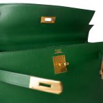 Kelly Sellier 32 Green Courchevel Gold Plated (U) Stamp - Image 3