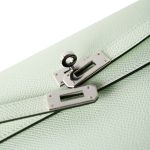 Kelly To Go Vert Fizz in Epsom Leather with Palladium Hardware B Stamp 2023 - Image 10